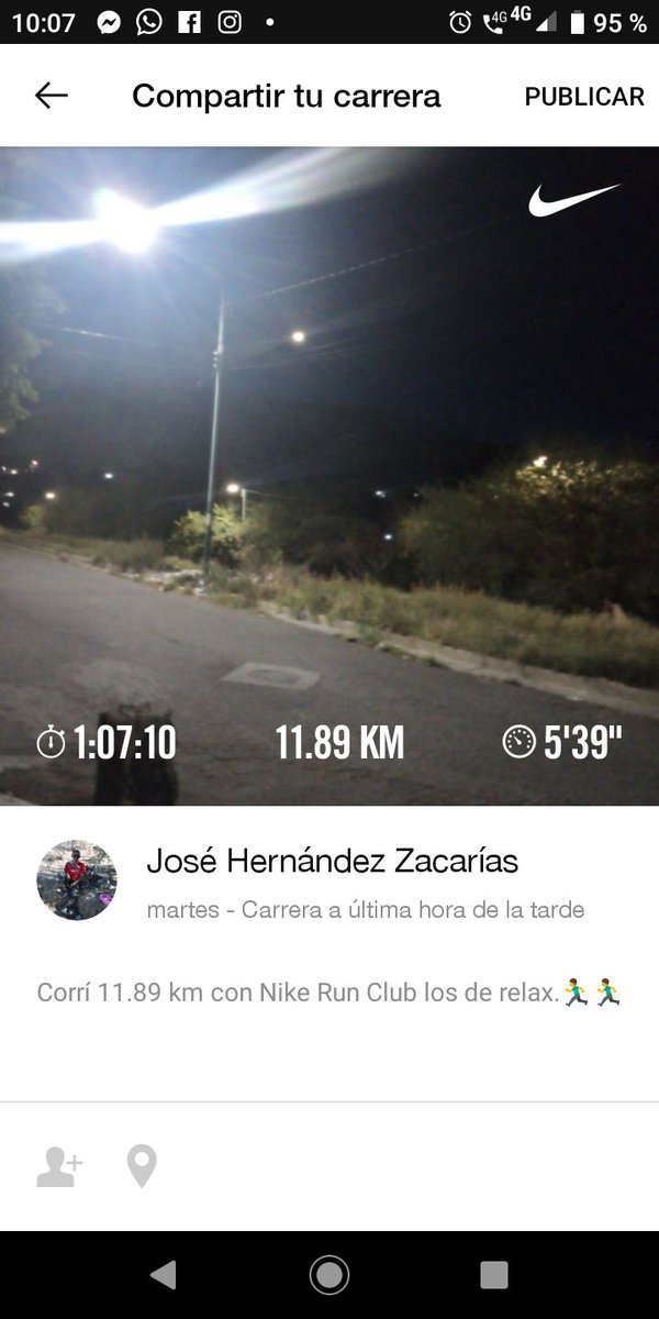 Lo que salió este día , 11k de relax
10 #comboplank
120 lagartijas
10 sentadillas 😢
Y pues ya 😜😜
#Reto50k @YogaWithCriss @ManicomioRunner @CorroAMiPaso @MeEncantaCorrer @SumandoKMx #TWRT  @ReyLoborebelion  @ComuniRunners #running #runner #BuenasNoches