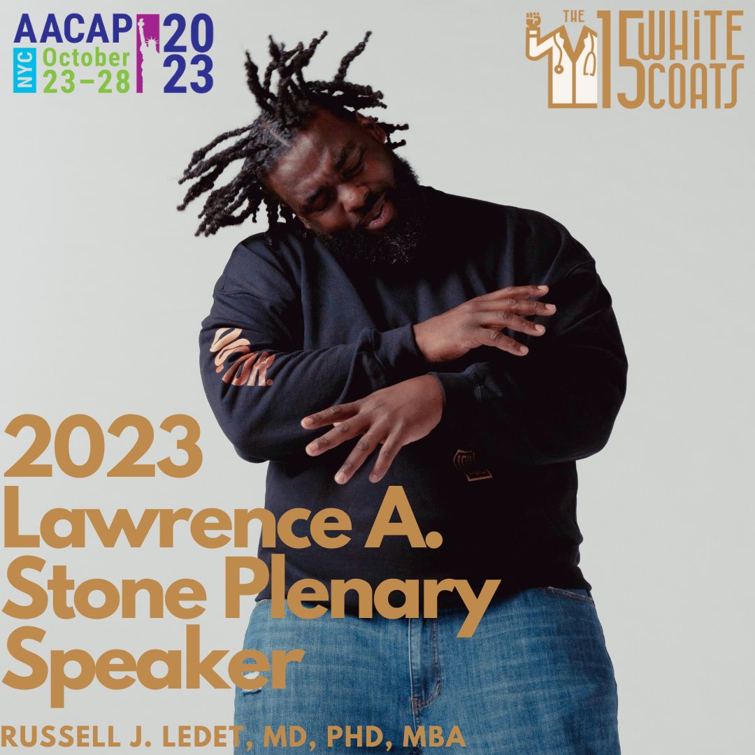 🎉 Thrilled to announce that I'll be this year's AACAP Lawrence A. Stone Plenary Speaker! 🎙️ I'll delve into The 15 White Coats Legacy and the transformative power of diversifying medicine by breaking conventions. Can't wait to share and inspire! #AACAP #DiversifyMedicine 🩺🌍