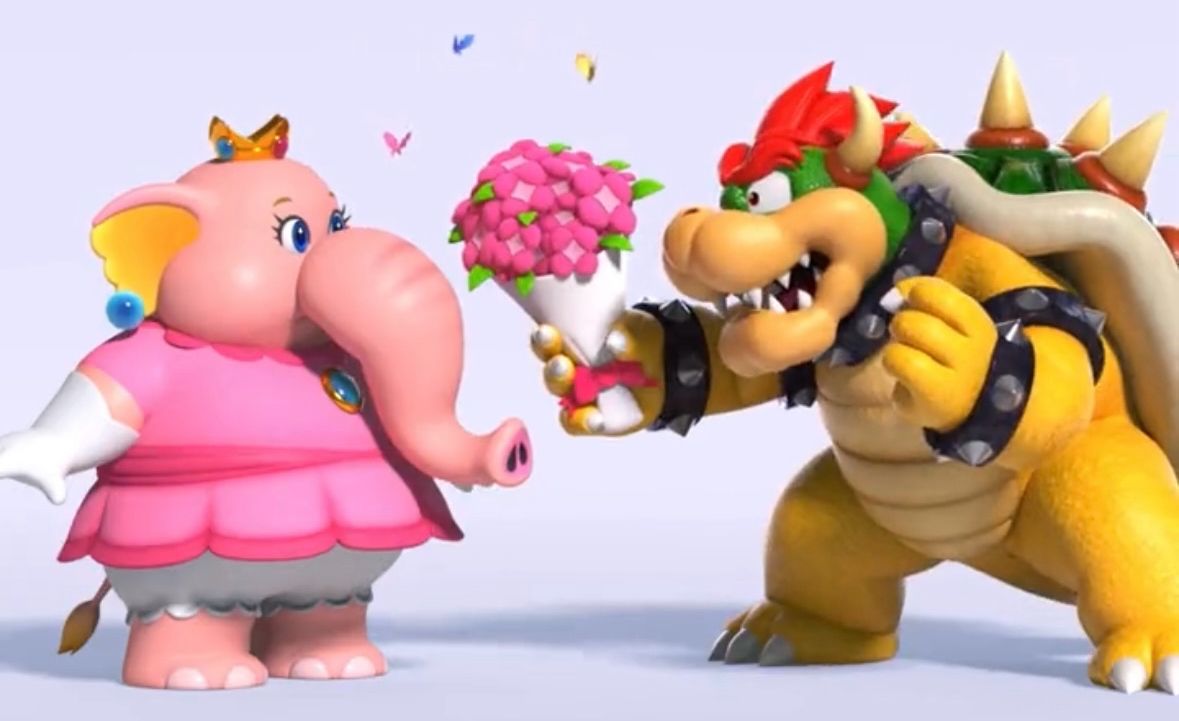 Peach and Bowser in new promotional piece for 'Super Mario Bros. Wonder.'