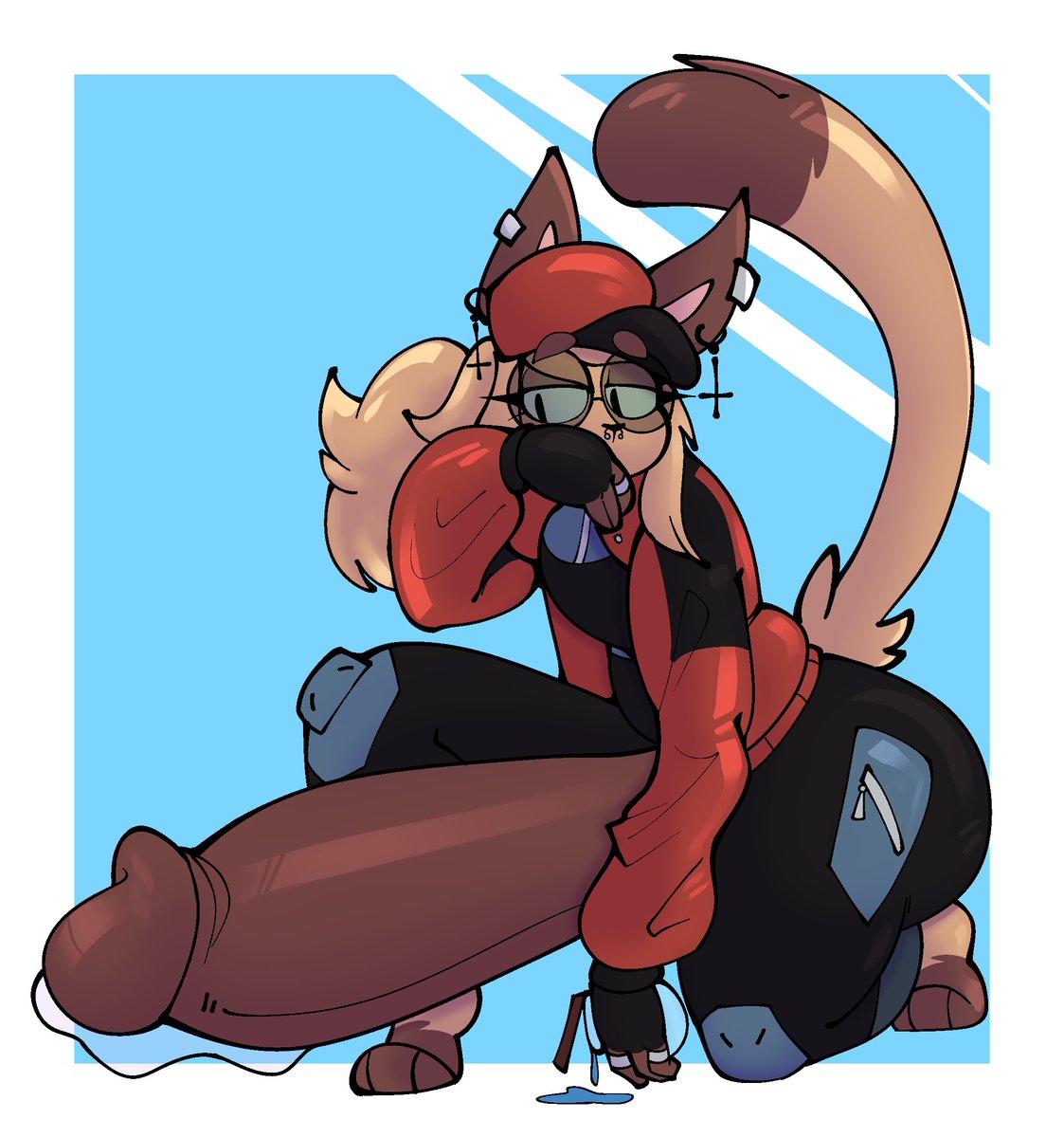 ProbablyZan's tweet photo. Just one more shield pot and he's ready to make the last pizza delivery >:)

My part of an art trade with @JinuSenpai ! https://t.co/WPFSy6U2fK