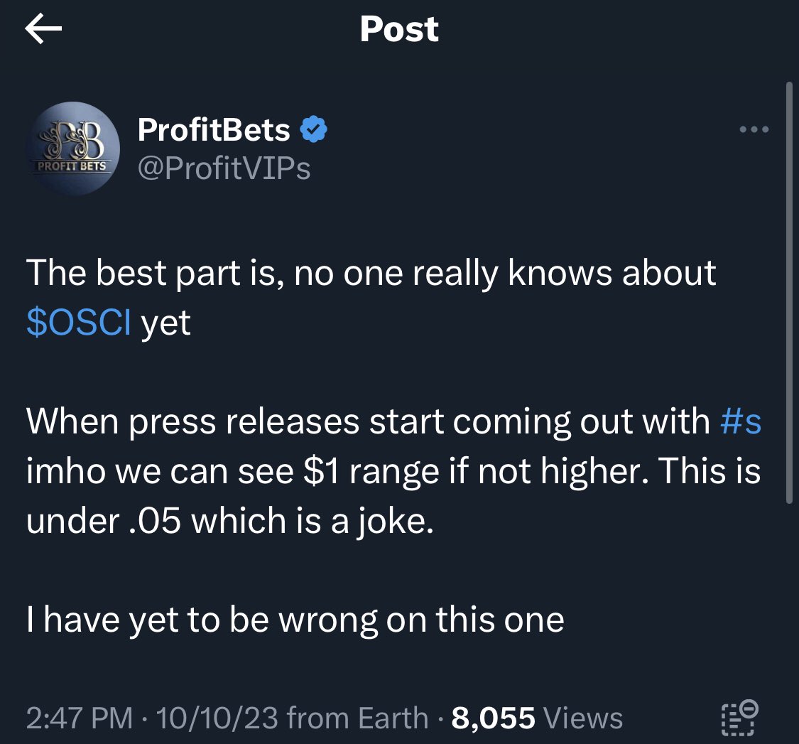 ProfittBets's tweet image. Hey @osceolagold - your social media is being run by a criminal and he’s using his other social media @profitvips @profitbets to influence your stock price, which is illegal. @FlFinancialReg you should investigate this company and this person: Carlos Obando.