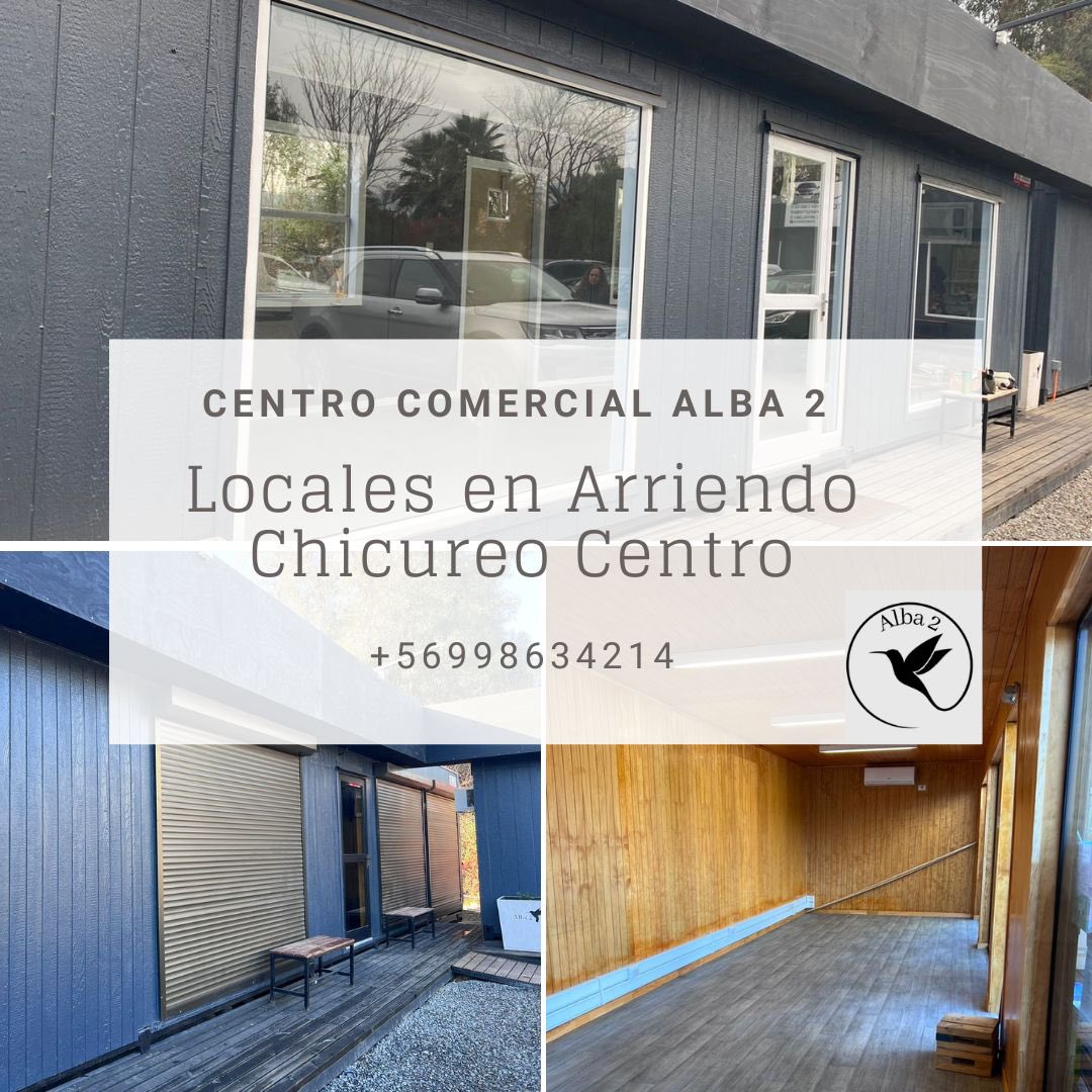 kgoeckea's tweet photo. Locales en arriendo en Chicureo Centro: Sin cobro de gastos comunes, horarios libres, sin corredores. https://t.co/lo9pvywZ6W