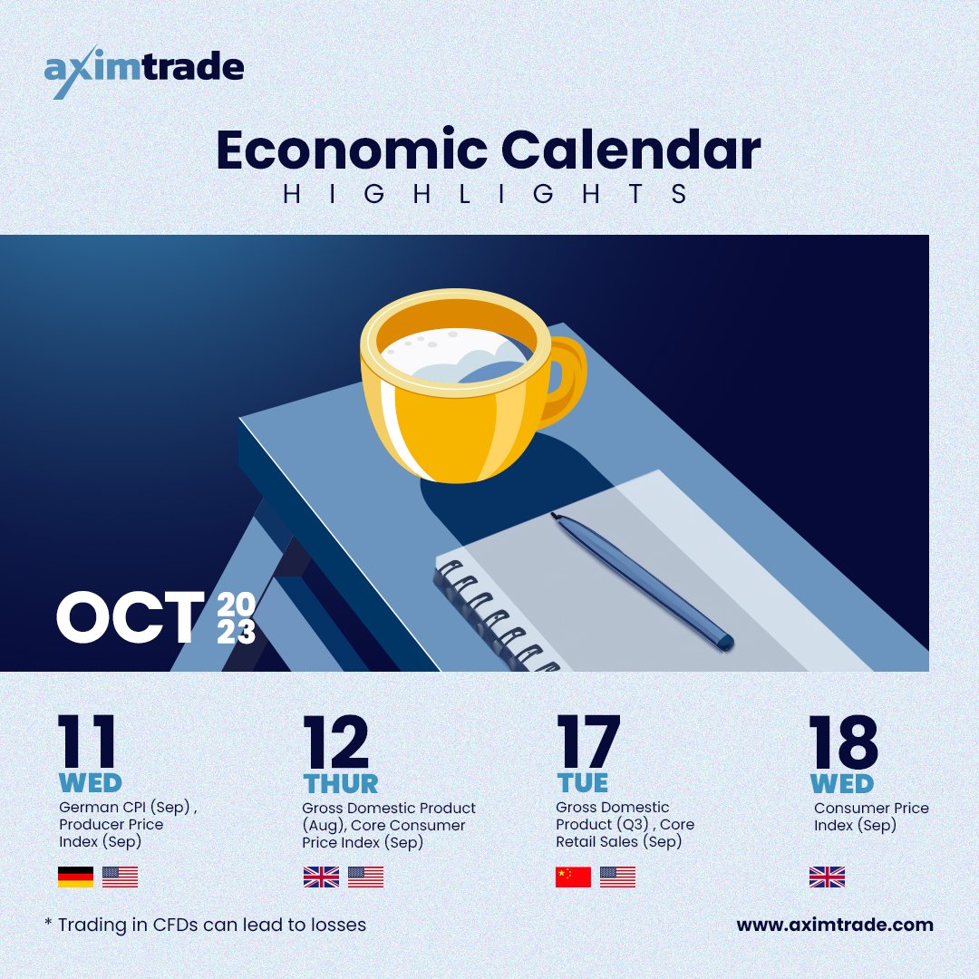 AximTradeGlobal's tweet photo. Mark your calendars and trade wisely!

#ForexTrading #FX #Trading #ForexCalendar #AximTrade https://t.co/shZGgy6Sgh