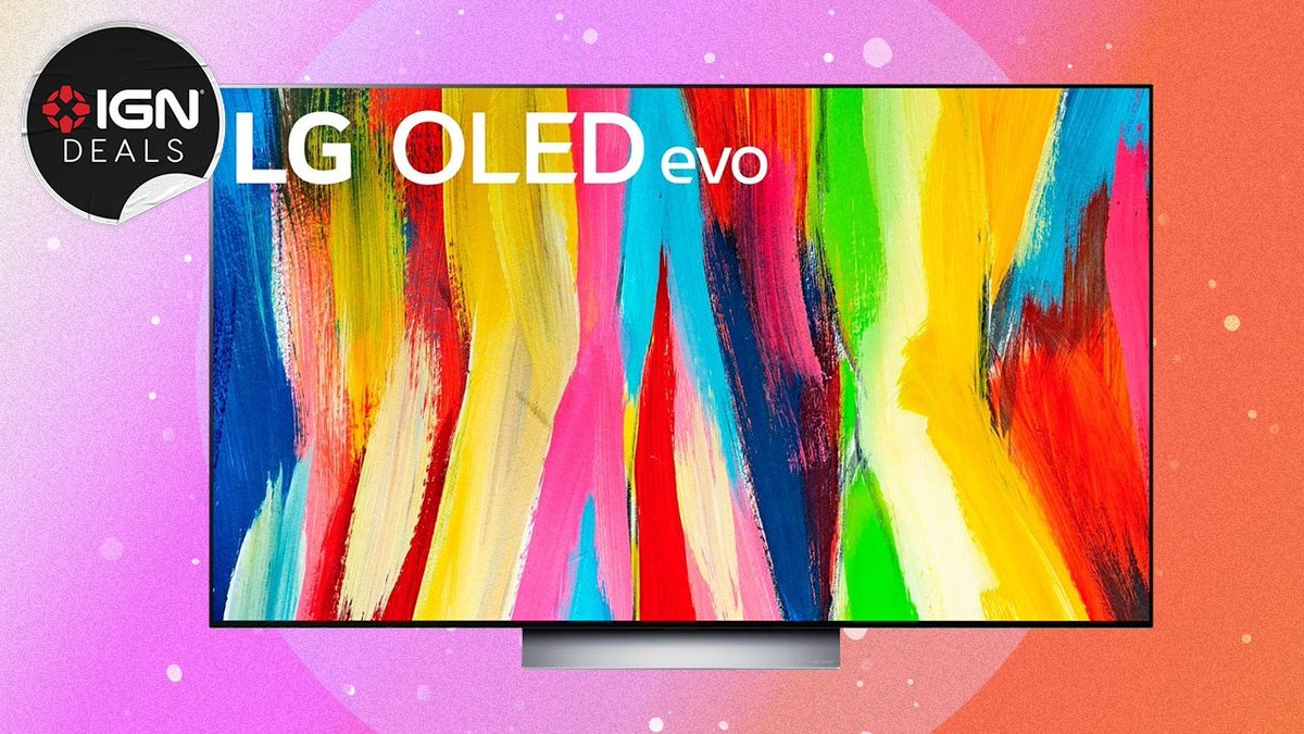 IGN's tweet photo. You can get a 55" LG Evo C2 4K OLED Smart TV for only $1096.99. That's $400 off the original retail price and $100 less than the previous lowest price we've ever seen. https://t.co/RR4cbaZbpn https://t.co/FP1ITBYN2v