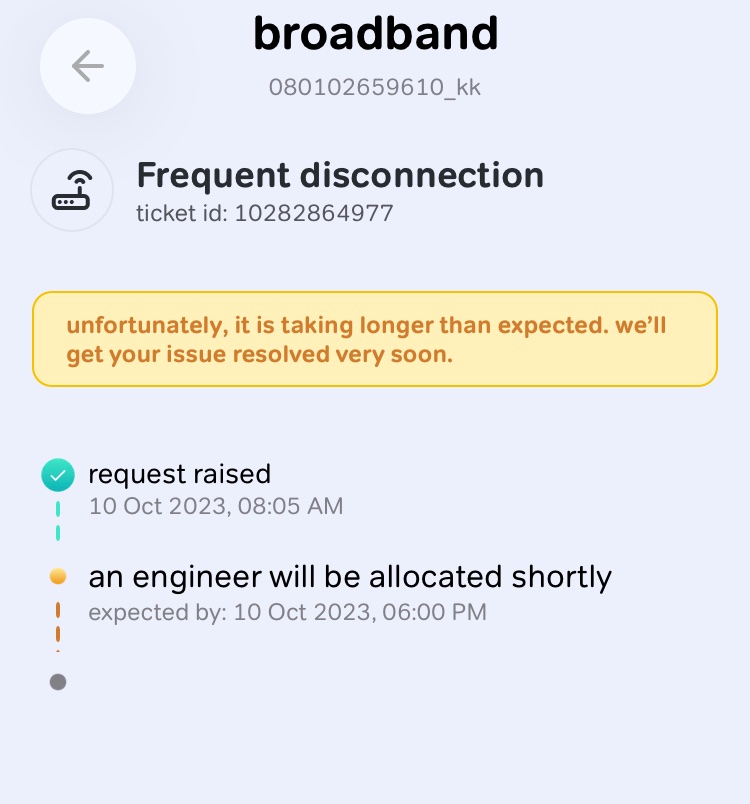 abhisays's tweet photo. @airtelindia My broadband is not working from last 48 hours. Could you please urgently look into this. https://t.co/0qP533Fj6t