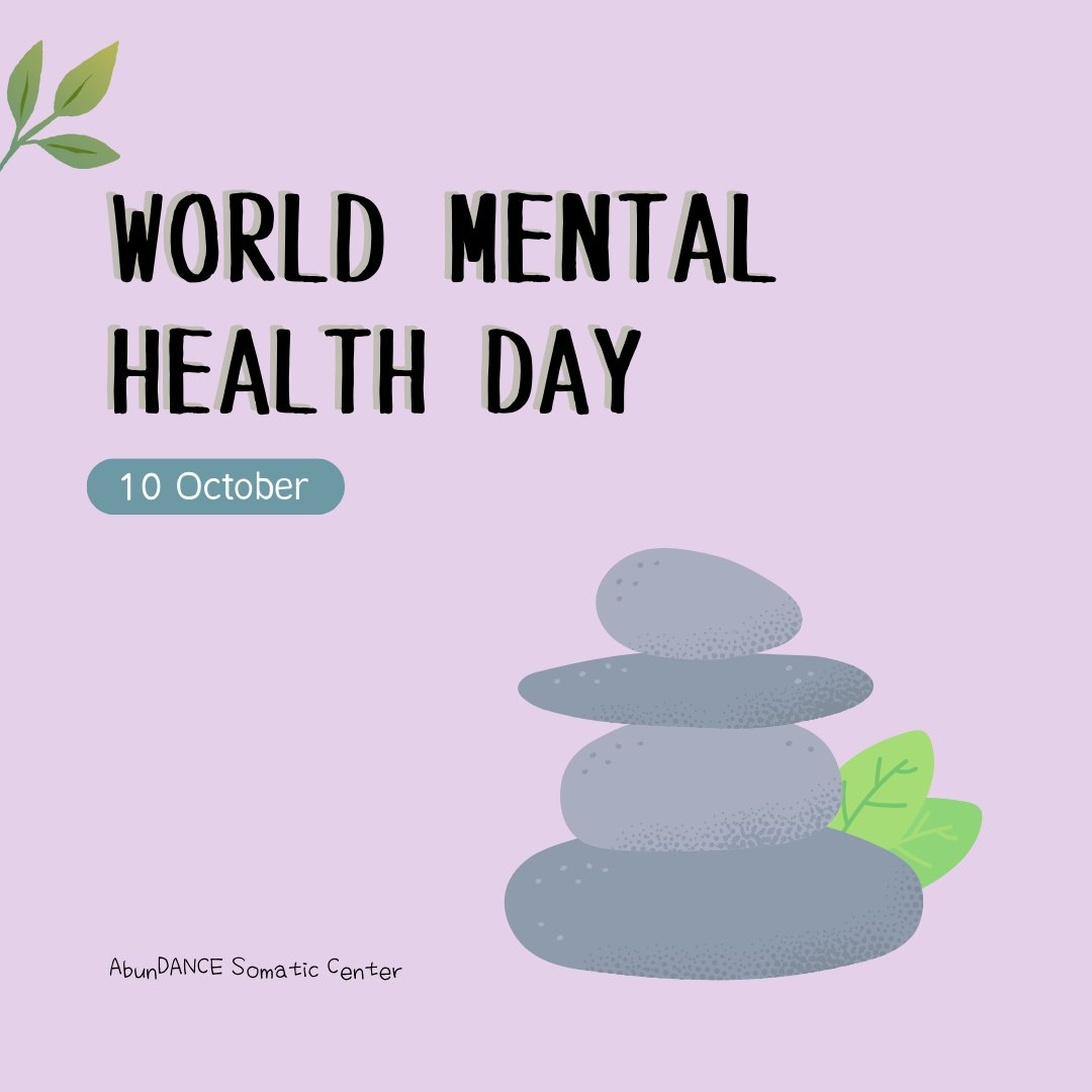 #WorldMentalHealthDayToday  We must remember how important our #mentalhealth is to our #wellbeing. Your mental health is precious and worth all the love that you can give it. 

#abundancesomaticcenter #mentalhealthawareness #mentalhealthmatteras #yourmentalhealthmatters