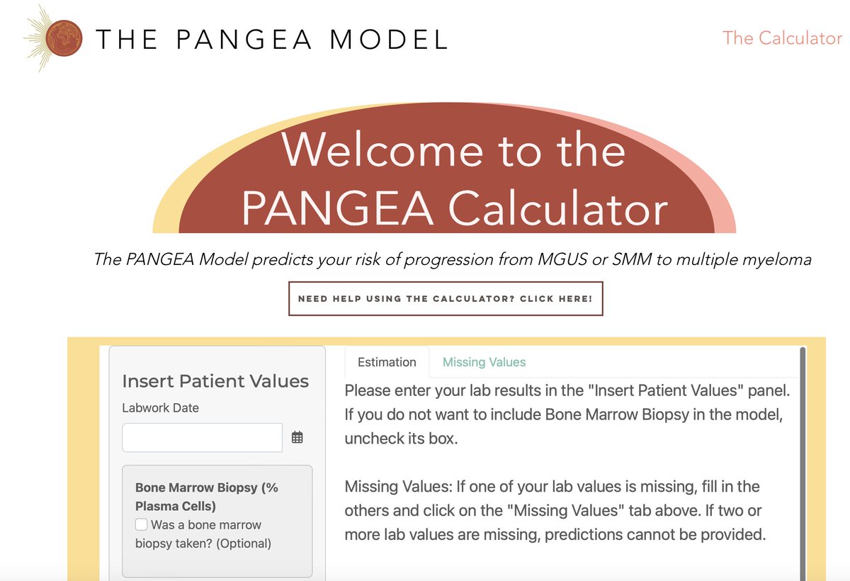 🚨 Attention Oncologists 🚨

Check out our new addition of &gt;50 prognostic calculators for oncology

This addition includes the novel #PANGEA model calculator for predicting liklihood of #MGUS or #SMM progression to #MultipleMyeloma!

#Oncology #mmsm #MedTech #MedX #Myeloma