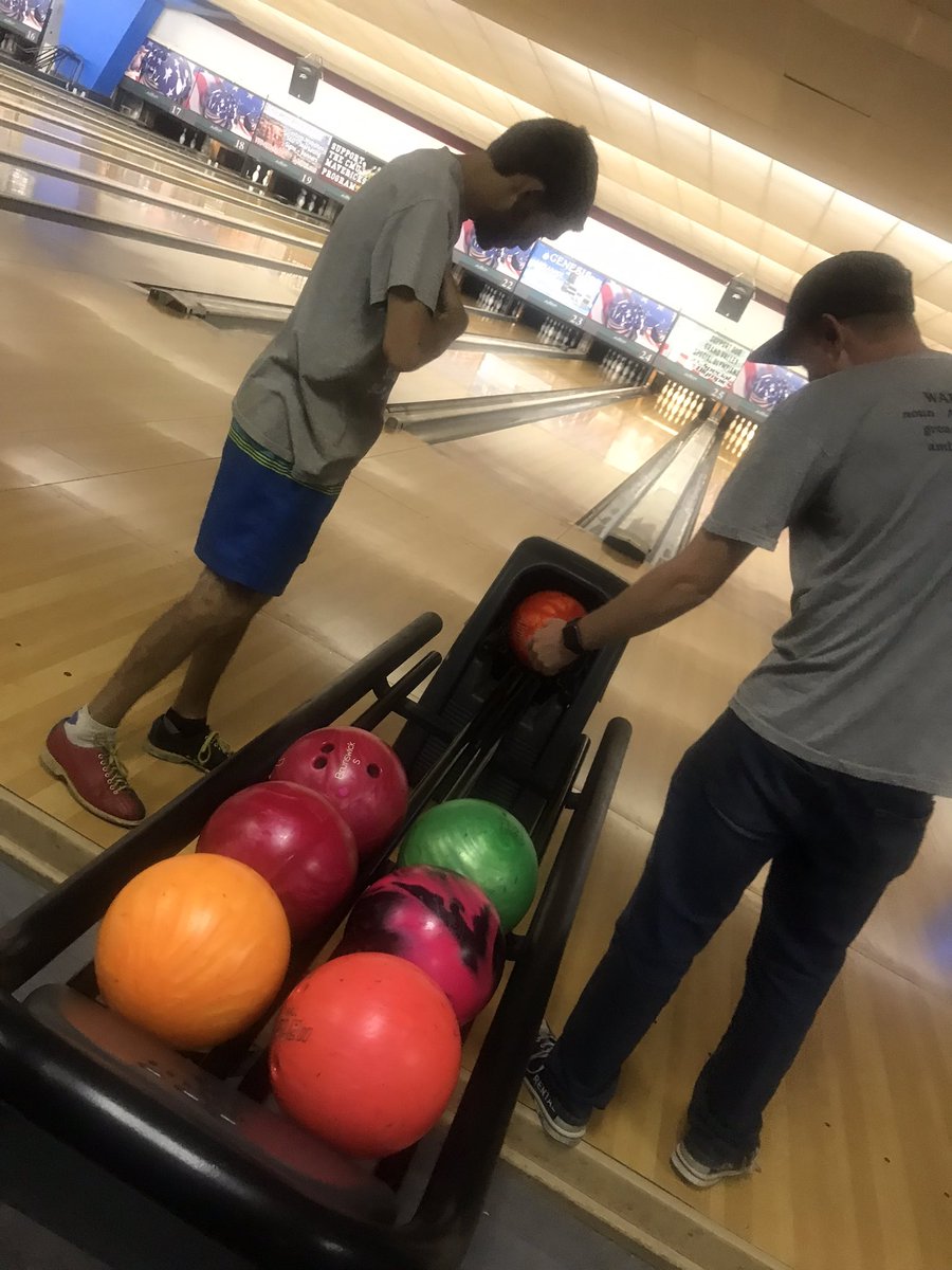 True Rockstars- Coach Kelly and Coach Lane.  Coaching the D51 Career Center SuperSonic Bowling Team… Saturday was a BLAST! #WeAreD51 #D51CareerCenter