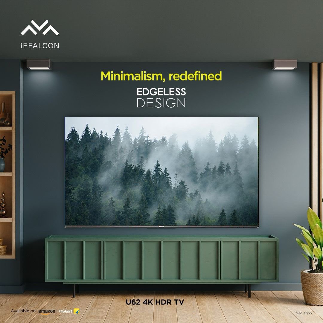 iFFALCONIndia's tweet photo. Your TV, Your Style. iFFALCON U62 TV's edgeless design is the epitome of elegance, adding an artistic touch to your home. Are you ready to redefine your space? 🏡🌟
Know more: https://t.co/XGkBkDgy00
#EdgelessDesign #iFFALCON #U62 https://t.co/QOKdt5uo8q