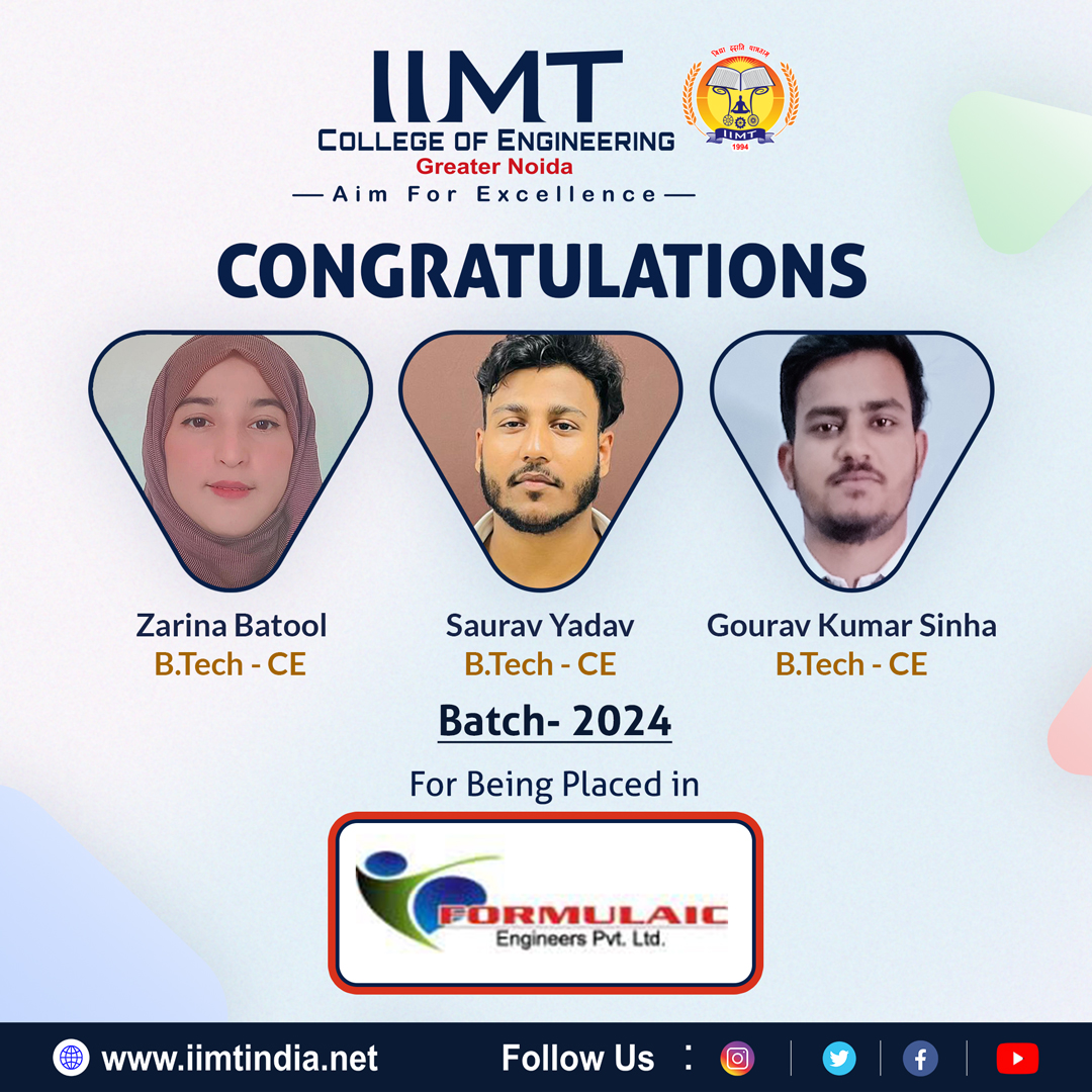 iimtnoida's tweet photo. The entire #IIMTian community gives best wishes for his future endeavors!
.
https://t.co/UOh7RIbr6l
Call Us: 9520886860
.
#IIMTIndia #IIMTian #IIMTPlacements
#CampusPlacement2023 #CampusSelection #btechcse #BtechCE #CampusPlacement2024 https://t.co/EAYRg4igI9