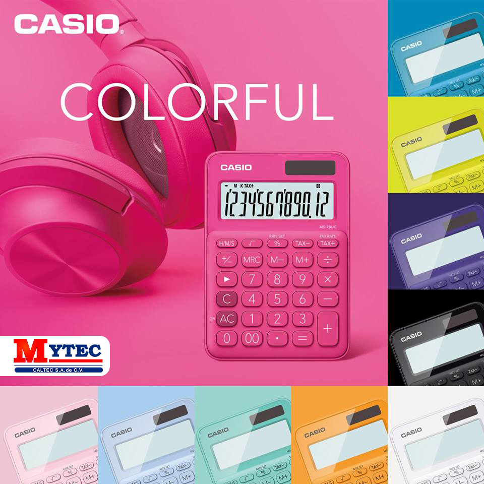 MytecCaltec's tweet photo. ¡Dale color y vida a tus cuentas! 🚀😉😎
Tu estilo, tu color favorito. #Mytec #mystyle #casio https://t.co/xtVSJWH9a7