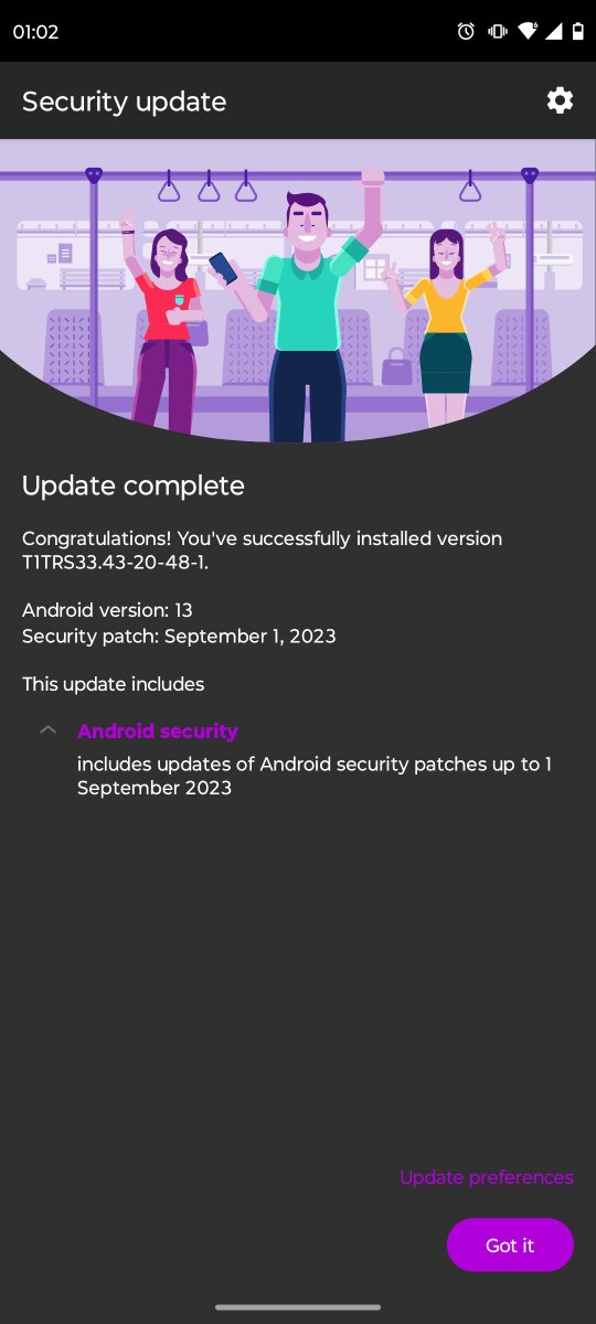 be4r_kid's tweet photo. @FanboyMoto new update, sooner than expected, after a month of the previous one on August 1, now security patch on September 1 on my #edge40pro https://t.co/OPmCr54wIF