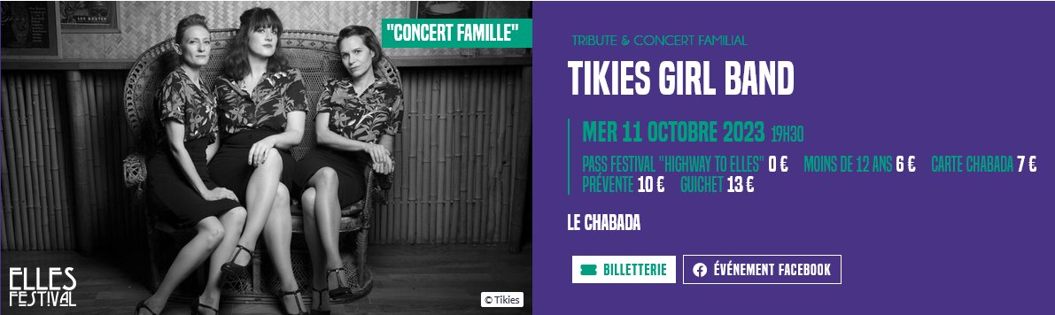 Elles festival - Le Chabada, club et salle de concerts à Angers