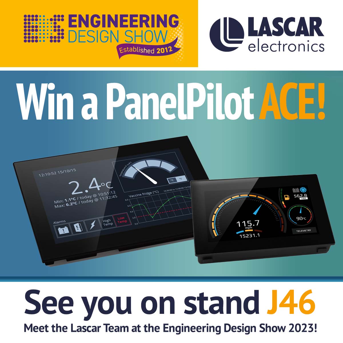 LascarLog's tweet photo. π Join Us at the Engineering Design Show for a Chance to Win a PanelPilotACE! π
All you have to do is visit us on stand J46 and scan the QR code with your phone. π± That's it!
The winner will be announced after the show. π
#EngDesignShow #PanelPilotACE #Competition https://t.co/Tng3XC9HQC