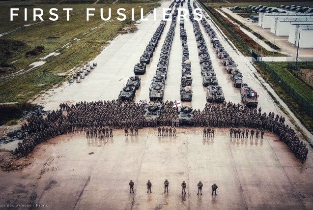 The <a href="/FirstFusiliers/">First Fusiliers</a> Battlegroup ready for BOLD FUSILIER. More than 900 people and 250 vehicles from 🇬🇧 and 🇫🇷  fully integrated and ready to fight.