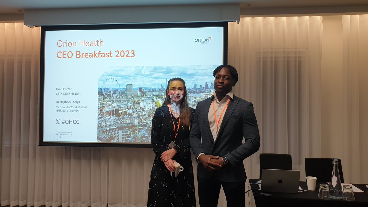 highlandgrowth's tweet photo. Looking forward to the @OrionHealthEMEA UK&I customer conference 2023, starting soon with a breakfast booster from Dr Raphael Olaiya. https://t.co/hKElDWluS3