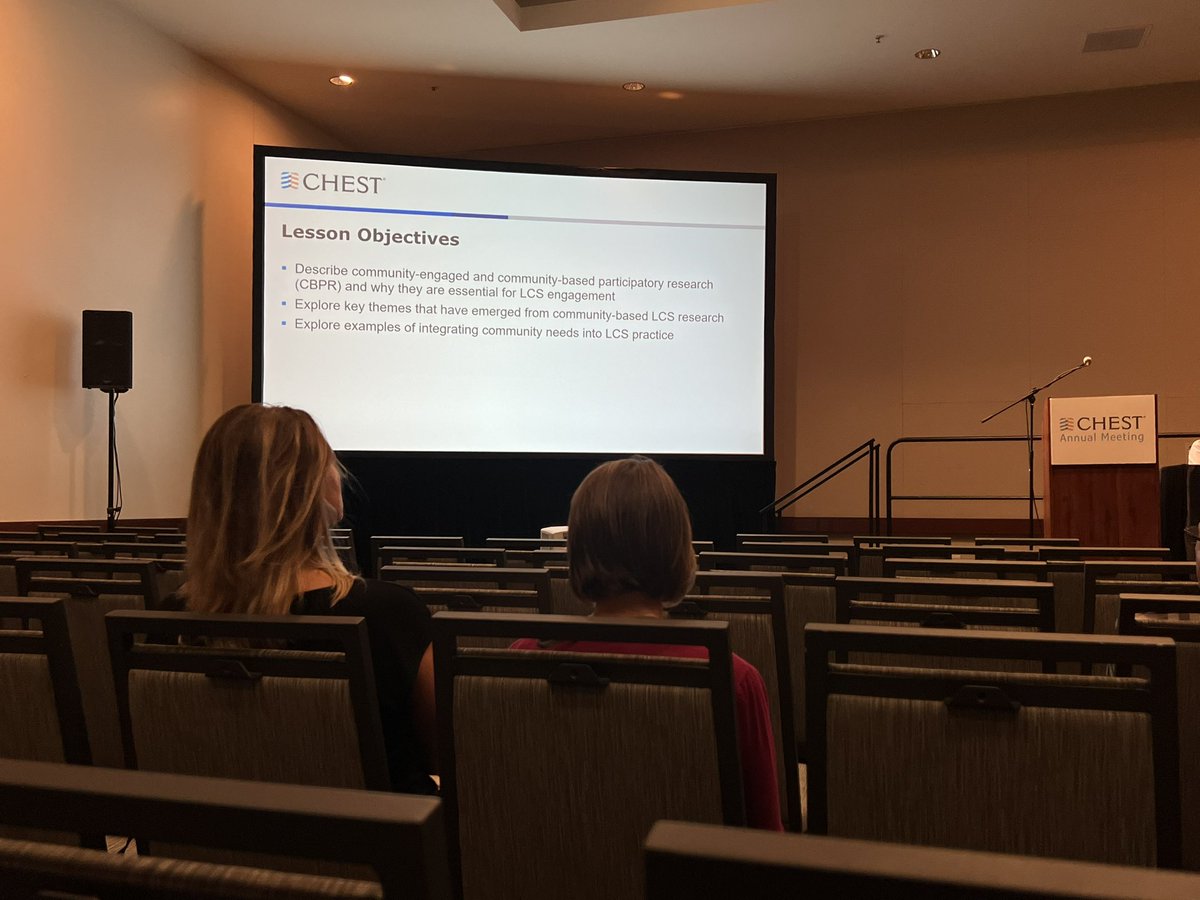 Excellent session at #CHEST2023 co-chaired by @MA_Triplette on implementing a sustainable lung cancer screening program in your community @uwpccm