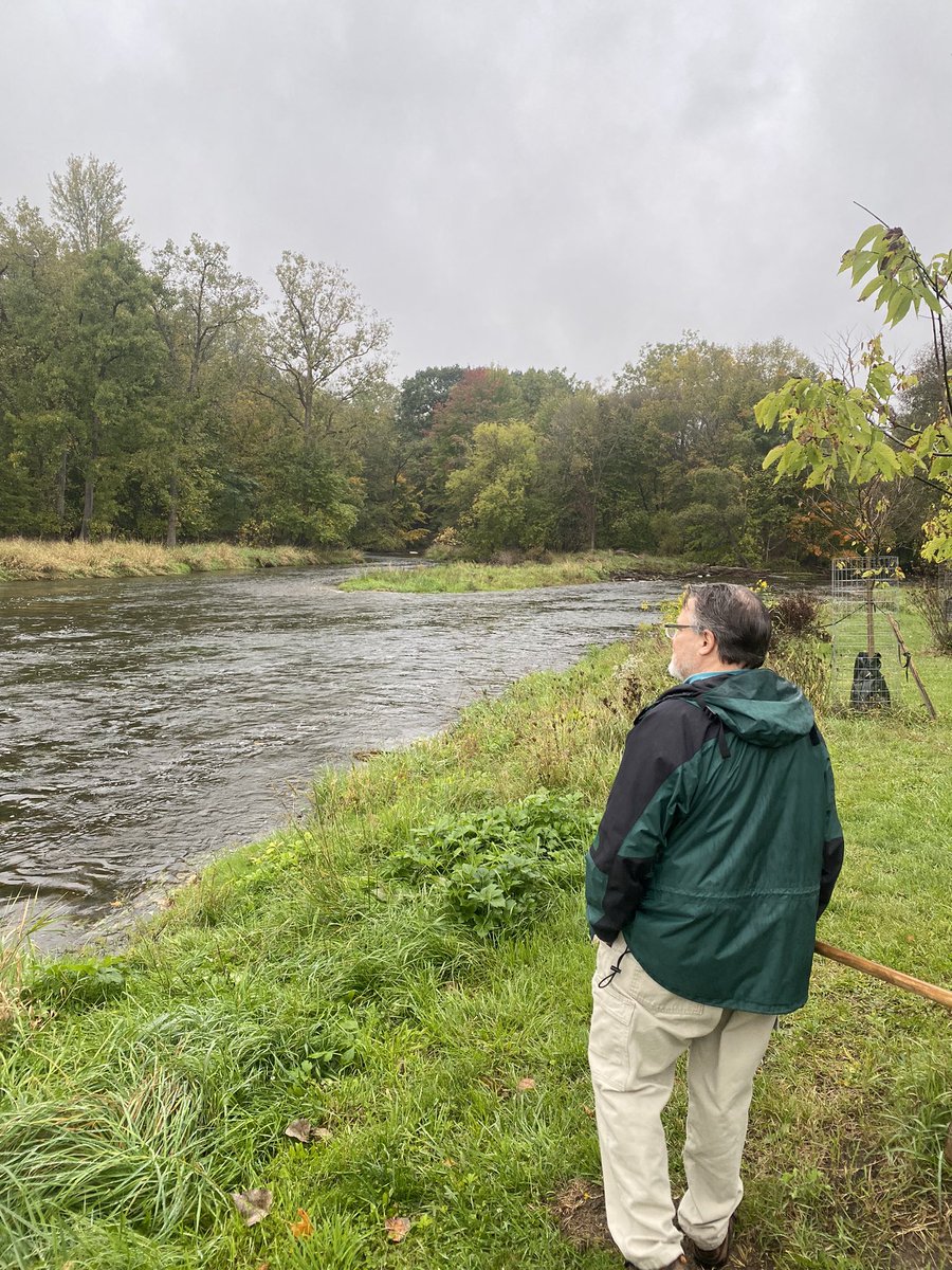 Although it was a little chilly and wet, I had a fun time with the Friends of the Shiawassee River doing some volunteer water quality sampling at the site of the former Shiatown dam. The river is healthier, safer, and prettier without the concrete.