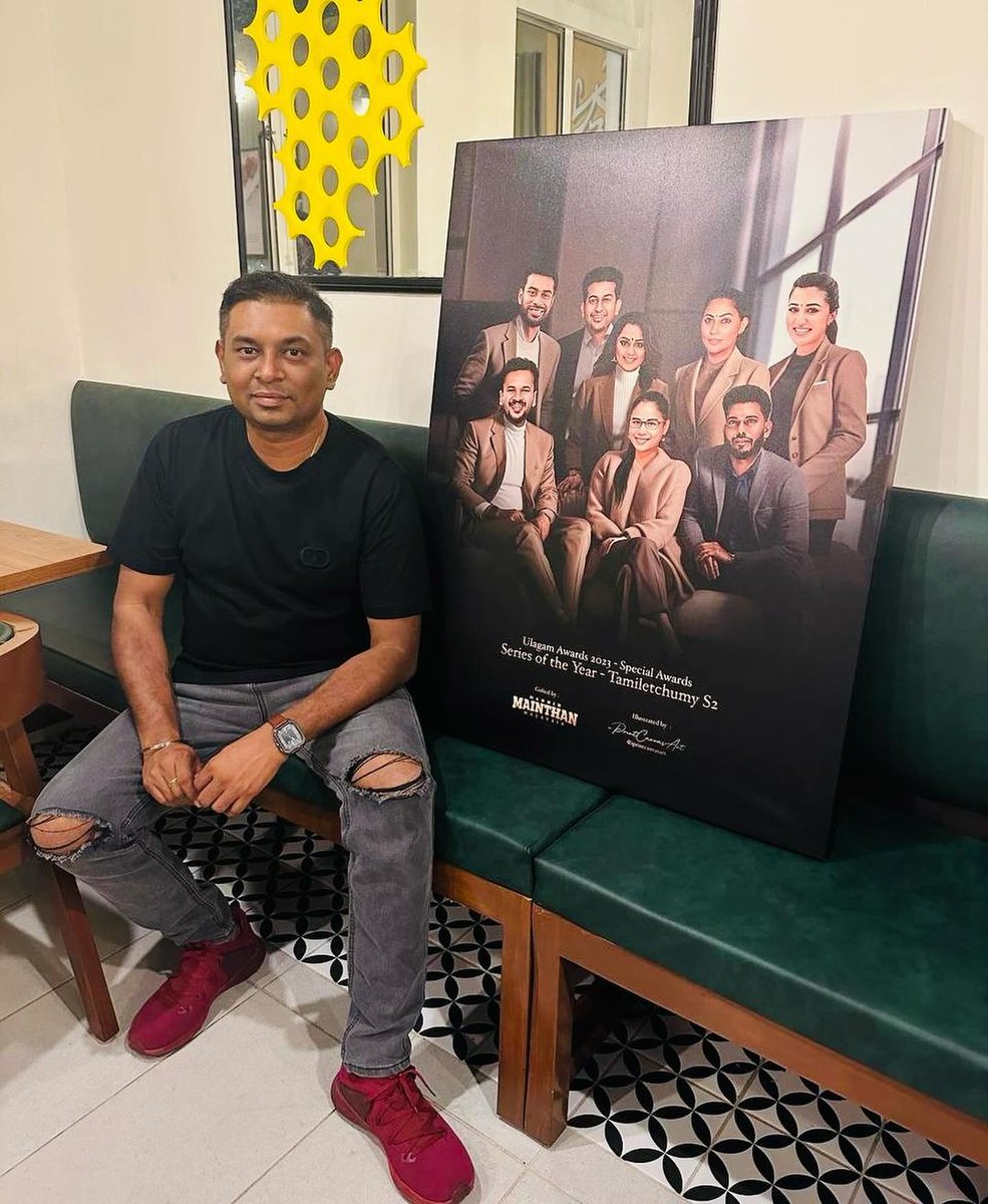 Posted <a href="/withregram/">Repost app</a> • @kumar_klia “Congratulations to @veeduproduction for claiming the prestigious Ulagam Best Series of the Year title with TAMILETCHUMY Season 2! Well done!” 🏆👏