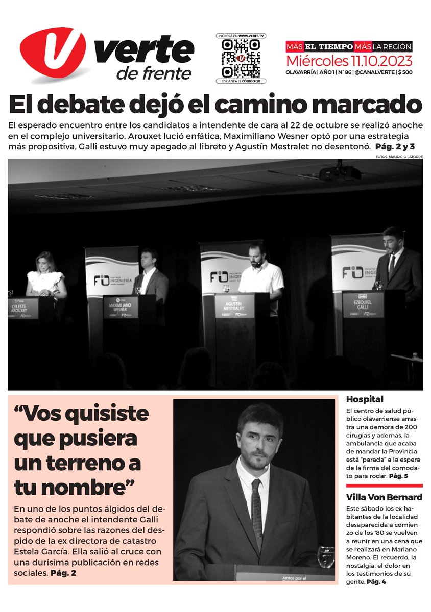 CanalVerte's tweet photo. 📰 ¡LA TAPA DE ESTE MIÉRCOLES 11 DE OCTUBRE!

#VerteEnPapel

🗞️ Compralo en revisteros, kioscos o reservalo con tu canillita. https://t.co/mwG6A2woIB