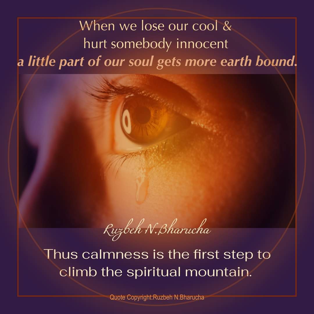 ruzbehnbharucha's tweet photo. JAI BABA
Be Blessed always
#anger #hurt #innocence #mindlessbehavior #Mindfulness #lifewisdom #earthbound #speakwithlove #calmness #mindcontrol #Grace #spiritualgrowth #gratitude #love #divineguidance #whatmattersmost #equanimity #selfawareness #centeredness https://t.co/kQK279XMA1