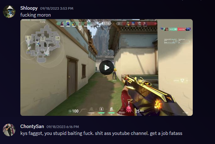 eyeamstunna's tweet photo. @ChontyBoiTTV this guy denies saying the f slur and immediately says it after denying it... def not a real person (clips are also attached) https://t.co/0ycXCtV64R