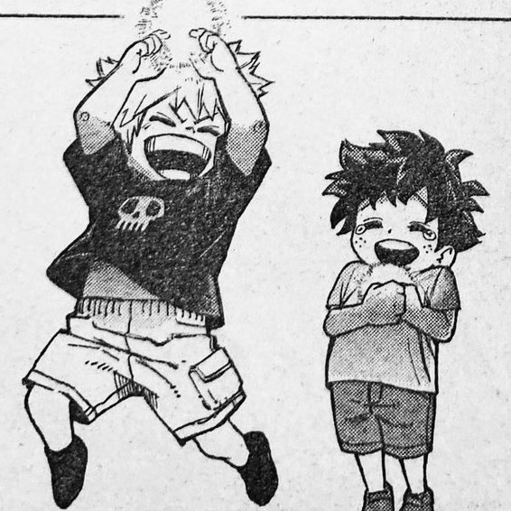 KATSUPHORIA's tweet photo. BAKUGOU HAS THE ALL MIGHT CARD :( #MHA403 https://t.co/TlIJ345hn3