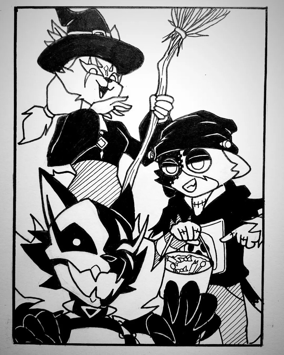 GMoraRD55's tweet photo. Inktober day 10 FORTNITEMARES BEGINS

#Inktober #inktober2023 #Fortnite #Fortnitemares #Highwire #Kimiko #Meowskulls https://t.co/mCtfg665do