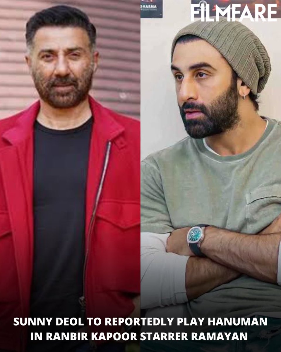 According to reports, #SunnyDeol is being considered to play Hanuman in #RanbirKapoor starrer #NiteshTiwari's #Ramayana. 🎬