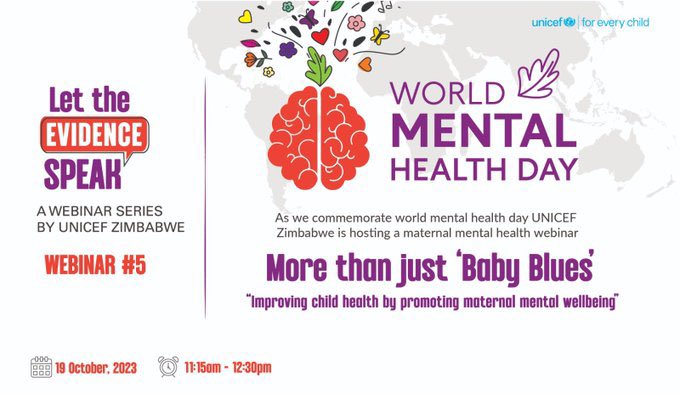 Reviewing the evidence is  key to successful implementation of integrated #MaternalMentalHealth services. Optimizing child health by promoting maternal mental wellbeing💚 <a href="/UNICEFZIMBABWE/">UNICEF ZIMBABWE</a> webinar 19 October 11:15am CAT. Link to follow.