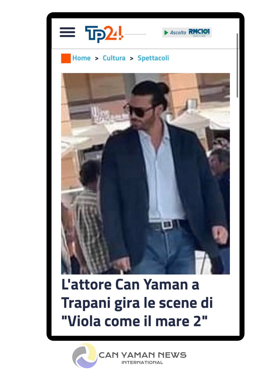 🇮🇹🗞️| The actor #CanYaman shoots the scenes of "#ViolaComeIlMare2" in Trapani

m.tp24.it/2023/10/10/spe…