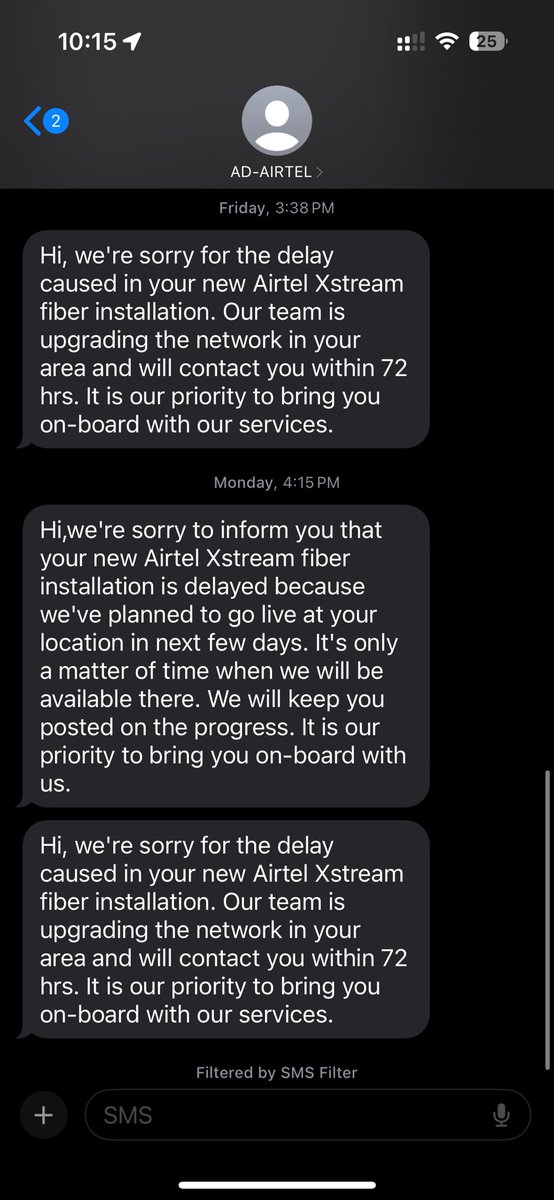 mithunchennai1's tweet photo. @airtelindia false and cheating type of  commitments from your sales team managers 95669 08951 and 95669 08951 promised the broadband connection next day installation and now it’s already been a week. #Telecommunications #airtel https://t.co/0TnissbUdG