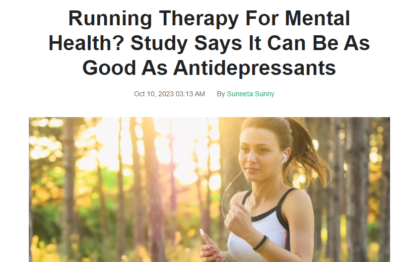 A new study has gone viral for purportedly showing that running therapy had similar efficacy to medication for depression Which is weird, because a) it's not a very good study and b) seems not to show that at all 1/n