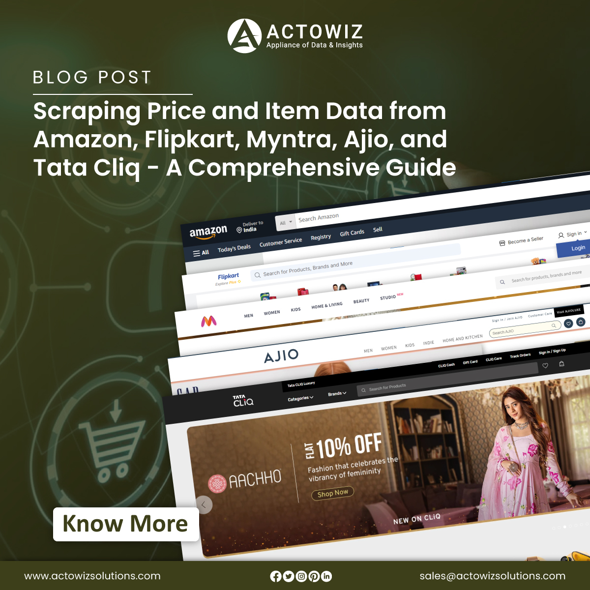 actowizsolution's tweet image. In this blog, we will explore how you can #scrapedatafrompopularecommerceplatforms like Amazon, Flipkart, Myntra, Ajio &amp;amp; Tata Cliq, using a user-input URL in a text box.

medium.com/@actowiz/scrap…

#ScrapeAmazonPriceData #AmazonPriceDataCollection #actowizsolutions #usa #uk #uae