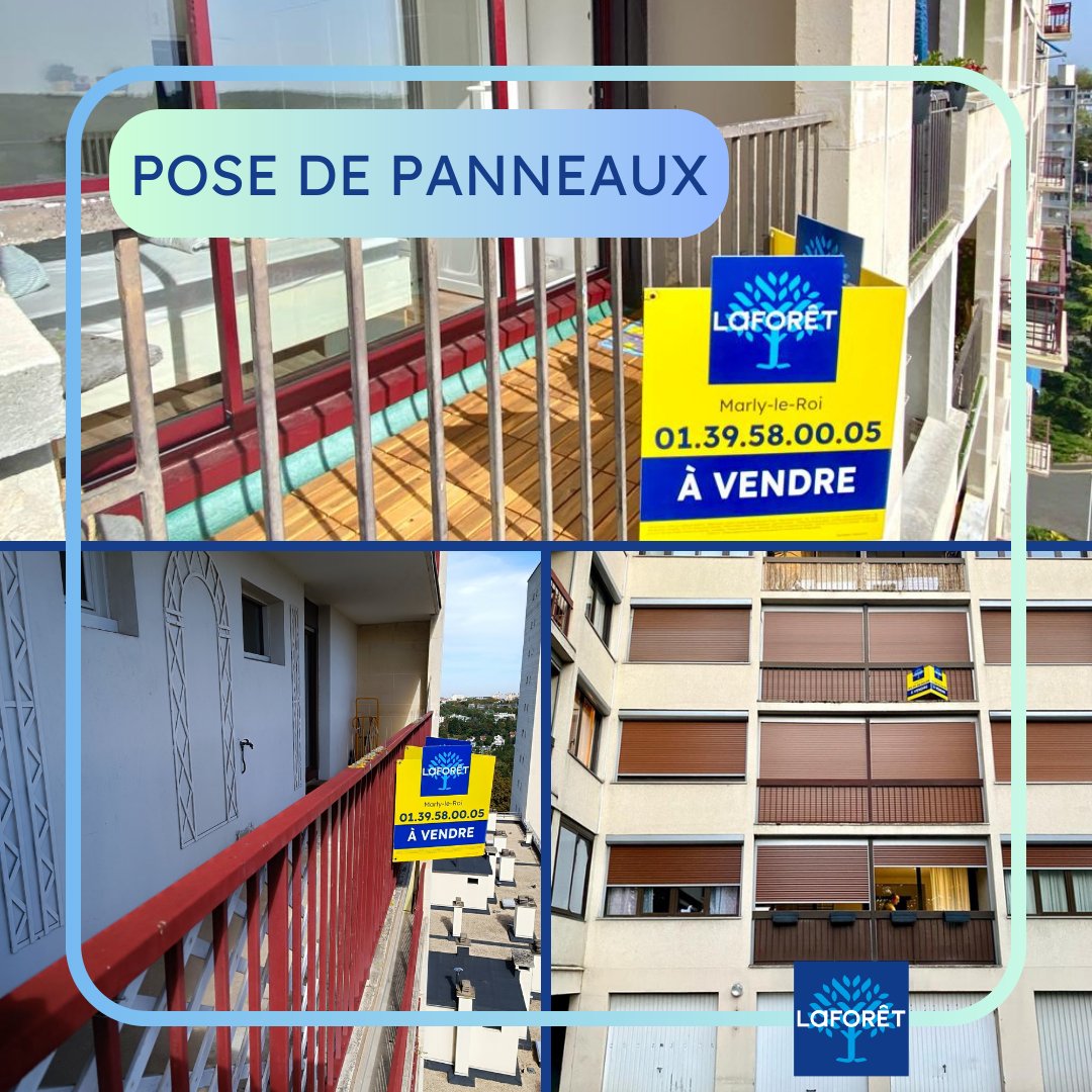 🌳 POSE DE PANNEAUX 🌳 Ces derniers jours ont vu fleurir des panneaux 'À VENDRE' sur le secteur. Les avez-vous remarqué ? #panneauxàvendre #posedepanneaux #àvendre #appartements #rechercheappartements #passezparlaforêt #laforêtimmobilier #immobilier #laforêtmarlyleroi (1/2)