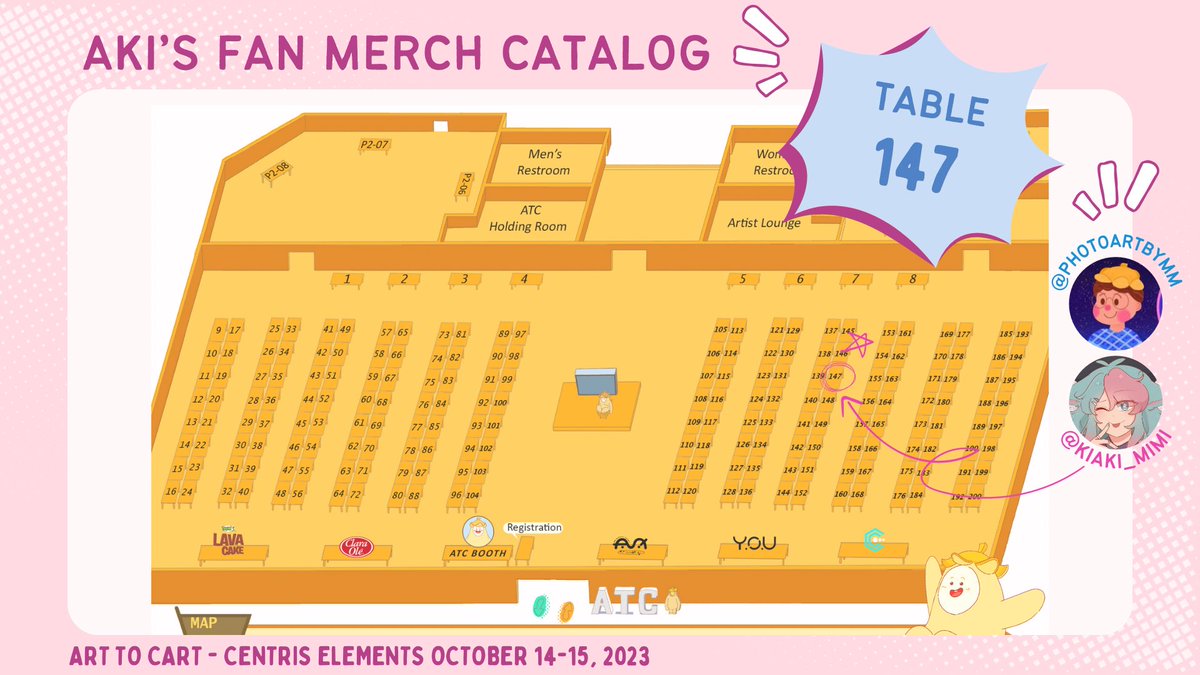 Hello everyone !! i have here my very first catalog! for #ArtToCart2023 i’ll be attending as an exhibitor together with (@photoartbymm) :DD !! check us out @ table 147 🩷💙 on October 14-15 !

RTs/likes are highly appreciated!! 🥹🫶🏻🫶🏻 #ATC2023