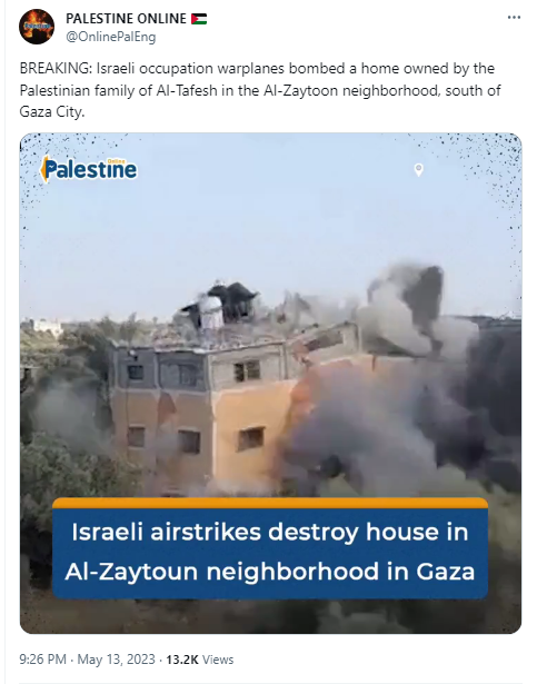 factopolis_pak's tweet photo. #FactCheck: Recent videos circulating, claimed to show the Israeli Air Force bombing targets in Gaza amid new escalations, are from May 2023. The Israeli government declared war on Hamas on 8 October 2023 following an attack by Al Qassam Brigades. 🕵️‍♂️📢#IsraelPalestine #Gaza https://t.co/HbkasPoDEg