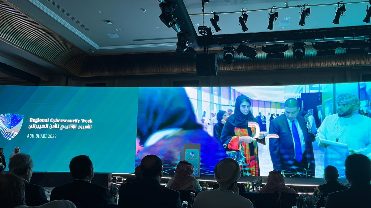 Live from the Regional Cybersecurity Week in Abu Dhabi <a href="/ITUARCC/">المركز الإقليمي للأمن السيبراني (RCC)</a>