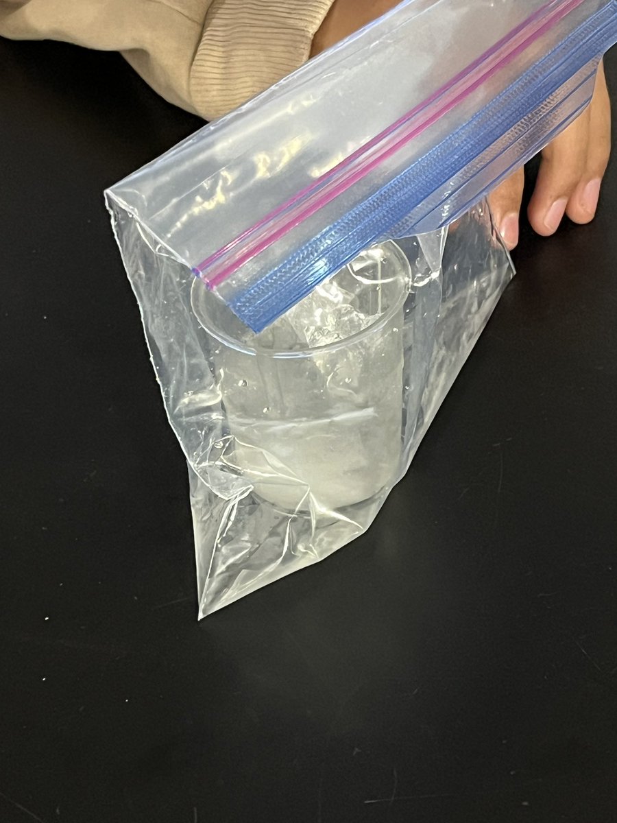 Students planned and conducted an investigation to provide evidence on where the water comes from that forms on the outside of a beaker filled with ice. Really tested conceptual understanding of condensation. Building sense making! @StonecreekJHS #ngss #cangss #scitlap