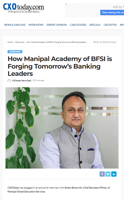 Manipal Academy of BFSI tweet media