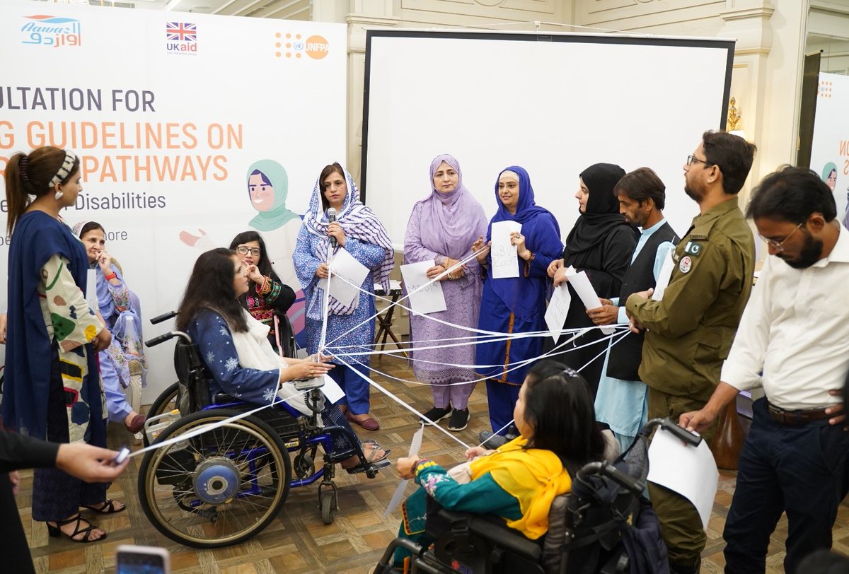 Building bridges to safety @STEPaksitan & @UNFPAPakistan organized consultation with key #GBV services to enhance referral pathways to respond to GBV in #Lahore. Together, we can minimize the #barriers #women & #girls with #disabilities face while accessing GBV services.!