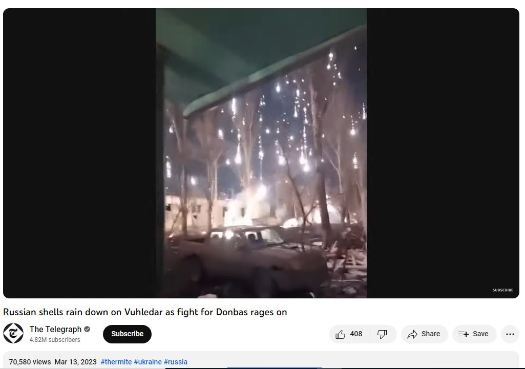 factopolis_pak's tweet photo. #FactCheck: This video is not From #IsralePalestine war but is old and from Vuhledar where #Russian forces dropped incendiary thermite munitions.📷 #Gaza https://t.co/W0ZYP2Tp7w