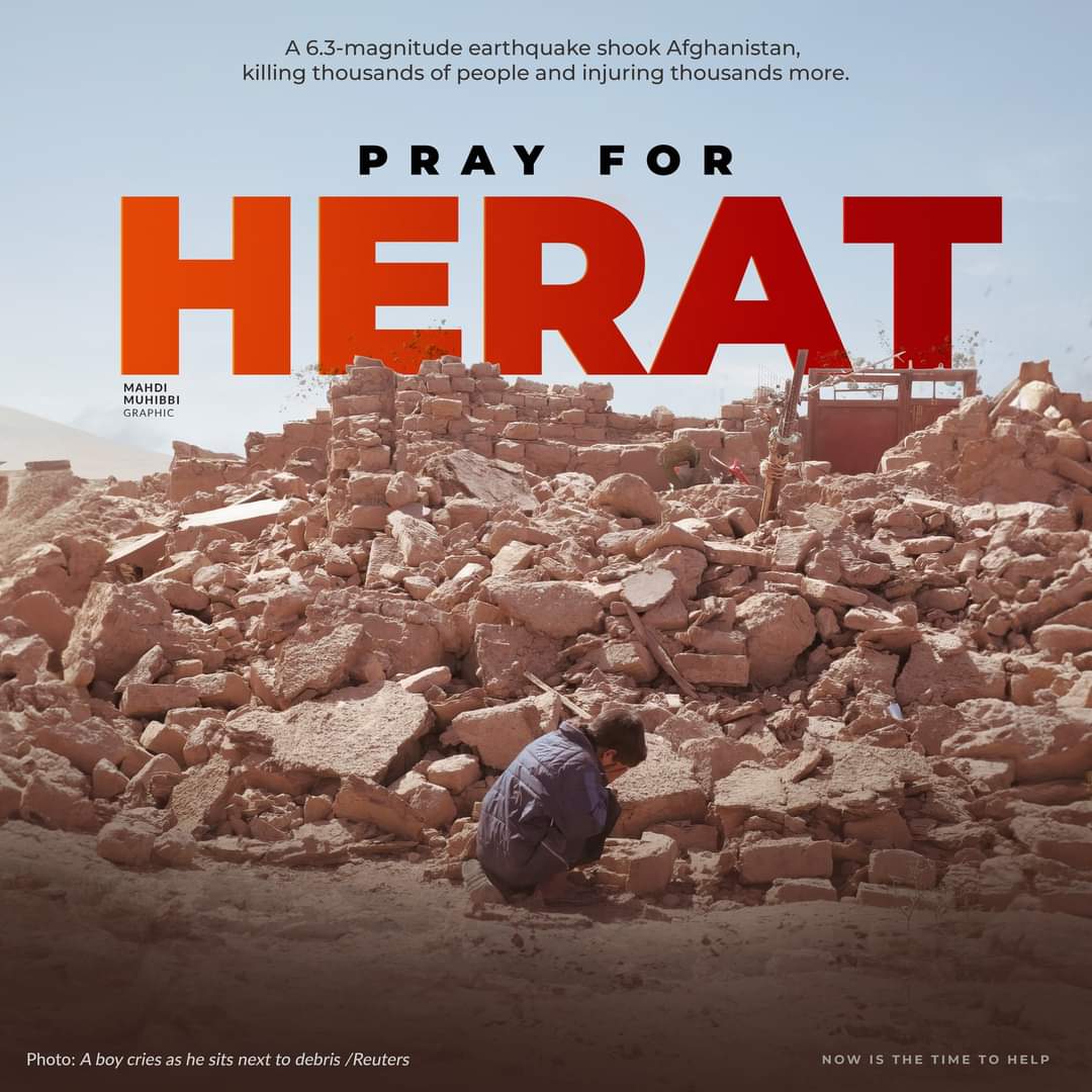 NoTalibann's tweet photo. Prey and help for HERAT 😭
#Afghanistan #HeratEarthquake https://t.co/XLXhnddvUk