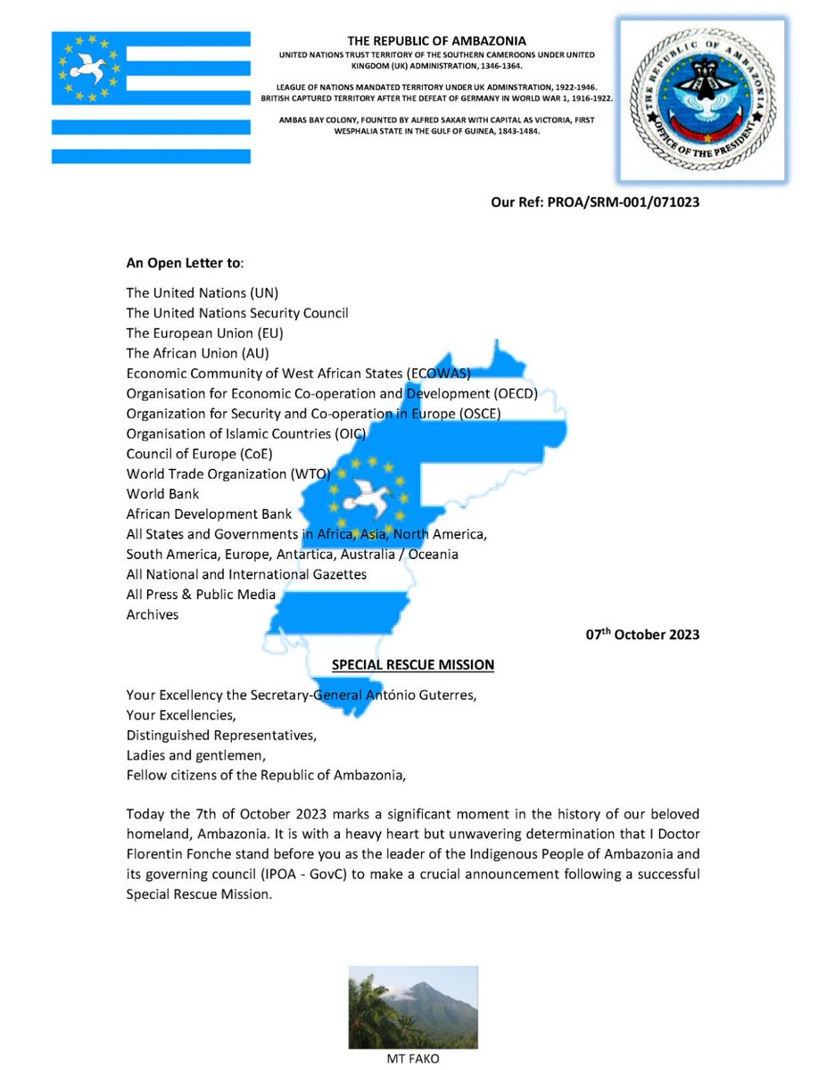 Republic of Ambazonia tweet media