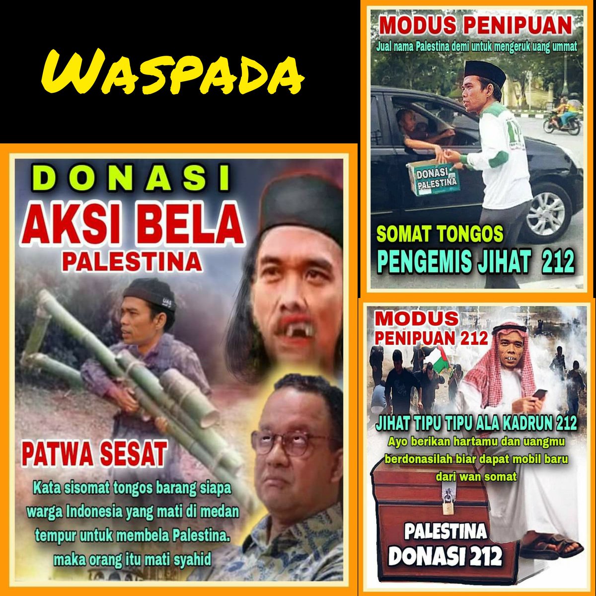 Kalau membela tanah air sendiri katanya gak ada haditsnya, tapi kalo membela negara lain malah jihad&amp;syahid...membagongkan... kenapa gak ke palestina sana sendiri, ngasih contoh syahid🤔🤔🤔