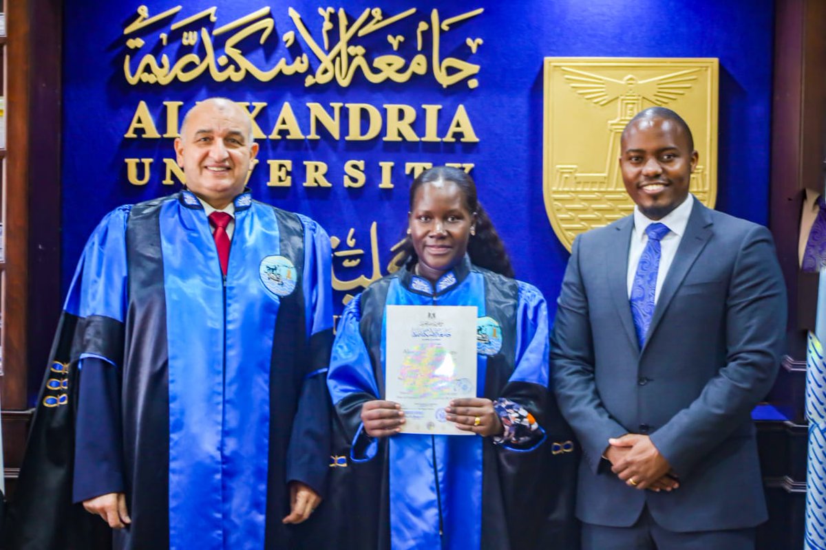 DrTomMboya's tweet photo. CONGRATULATIONS TO YOU EILEEN! 
Attaining your Masters Degree in Executive MBA and graduating among the top of your class! This is your moment, sweetheart, and we are all super excited for you. We are over the moon thanking God for you. May you find favour before God and men. https://t.co/x0YHUfS5pb