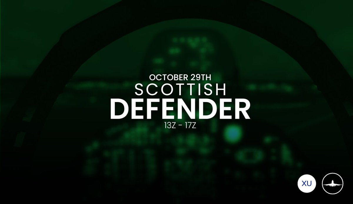 Dear everyone
The <a href="/IVAOXU/">IVAO United Kingdom & Ireland</a> Division invites you to the **Exercise Scottish Defender 2023**

### DATE: 29th OCT 2023
### TIME: 1300z - 1700z . 

Registration is required, for this and more information please visit: 
sod.ivao.aero/event-138