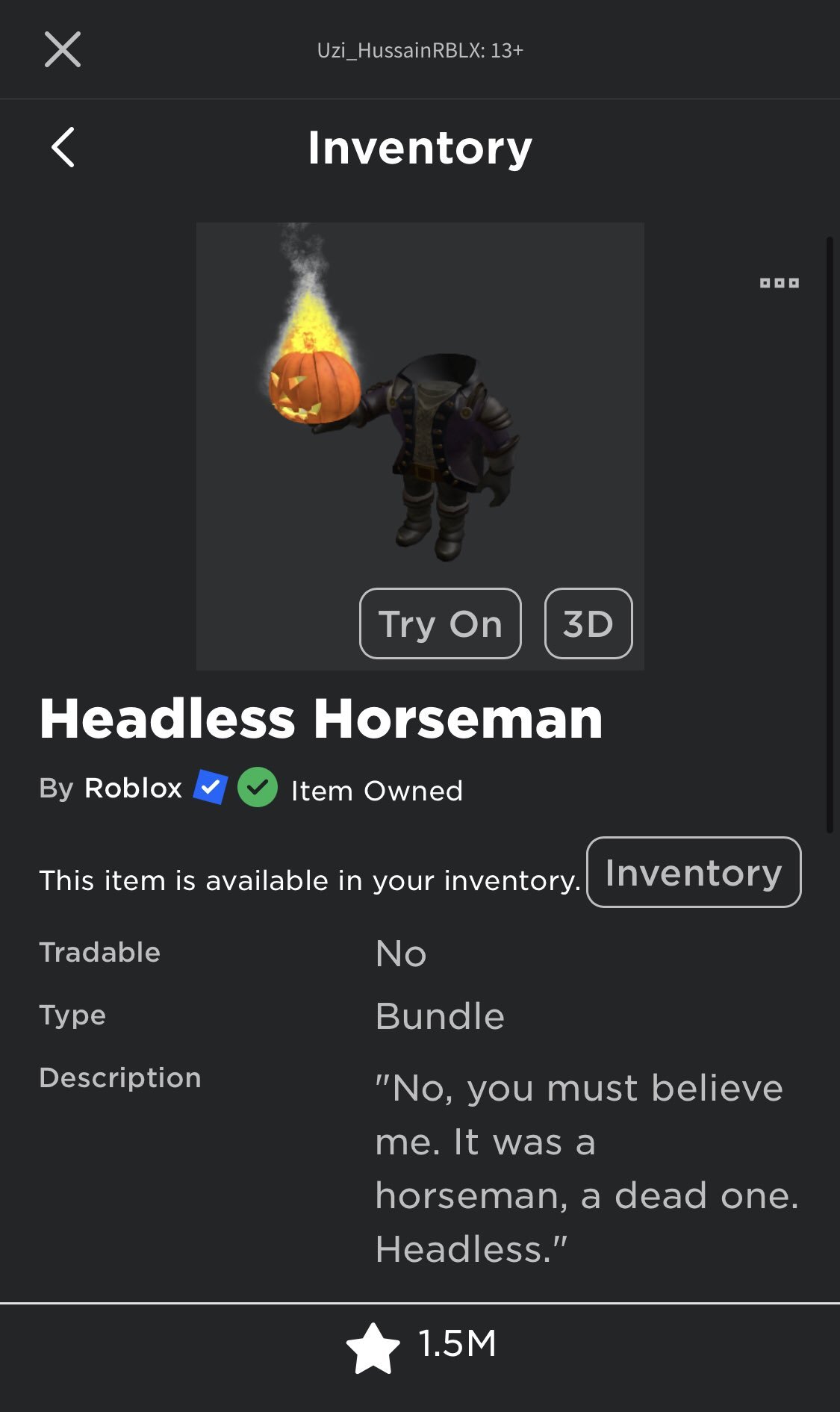 Headless Head Gamepass - Roblox