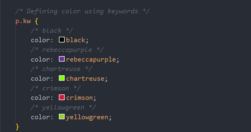 realf_king's tweet photo. Define color using keywords in CSS https://t.co/B8iSEysTz5