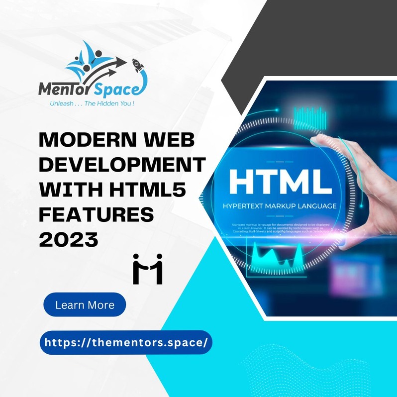 space_mentor's tweet image. Modern Web Development with HTML5 Features 2023 at Mentorspace Blog
#7featuresofhtml, #canvas, #differencebetweenhtmlandhtml5, #geolocation, #html5, #html5featuresandadvantages, #html5newfeaturesw3schools, #modernwebdevelopment2023, #semanticelements, #webdevelopment